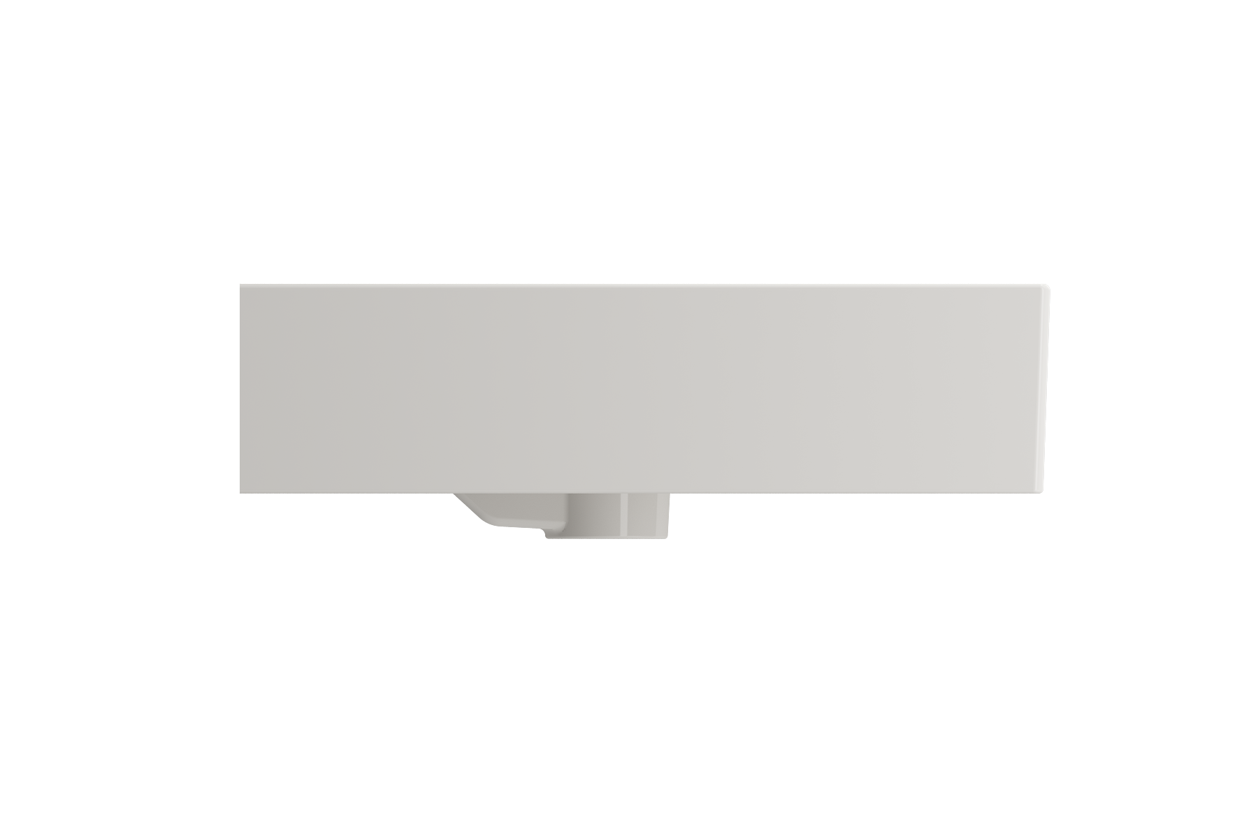 Milano Wall-Mounted Sink Fireclay  39.75 in. 1-Hole with Overflow 1378
