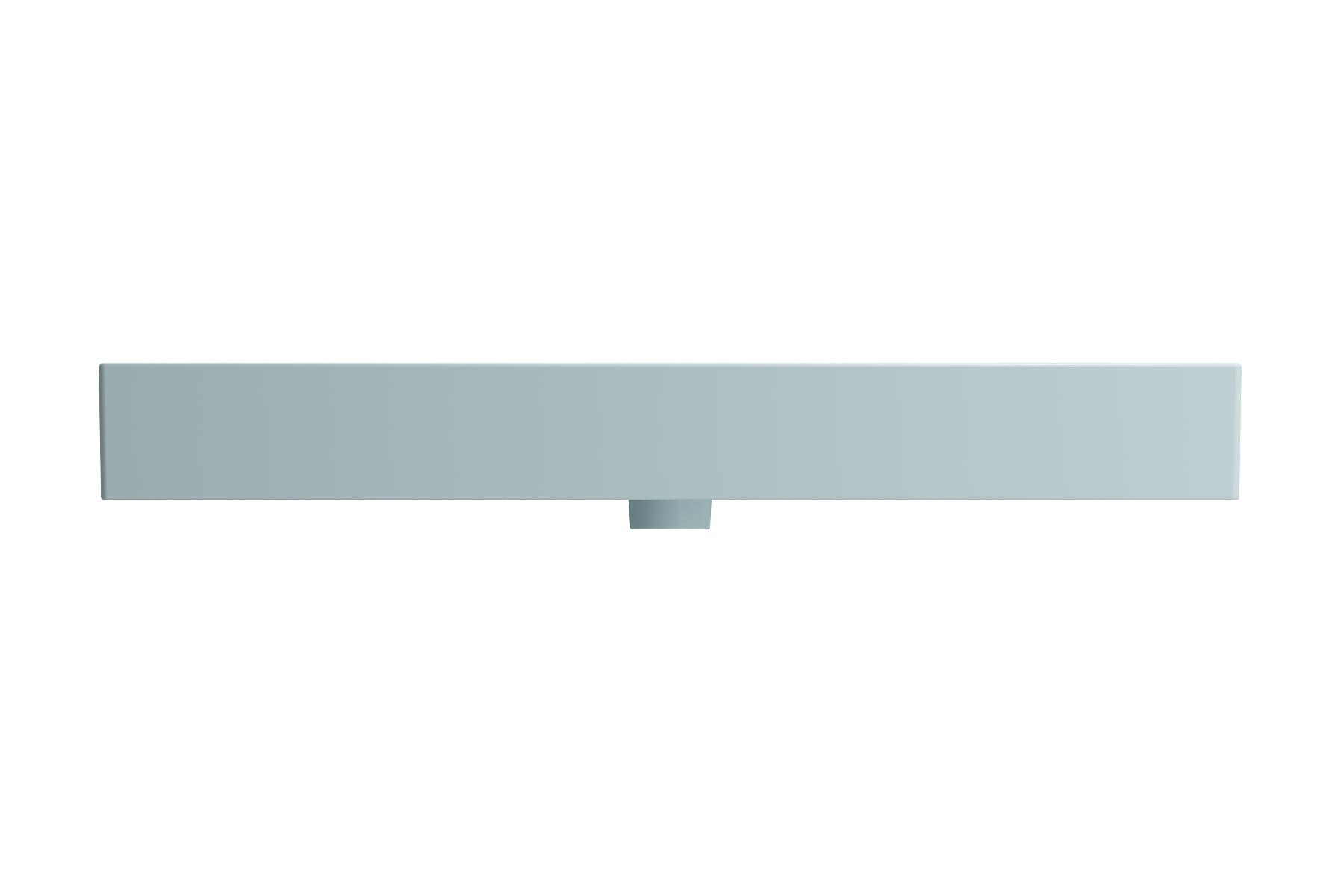 Milano Wall-Mounted Sink Fireclay  39.75 in. 1-Hole with Overflow 1378