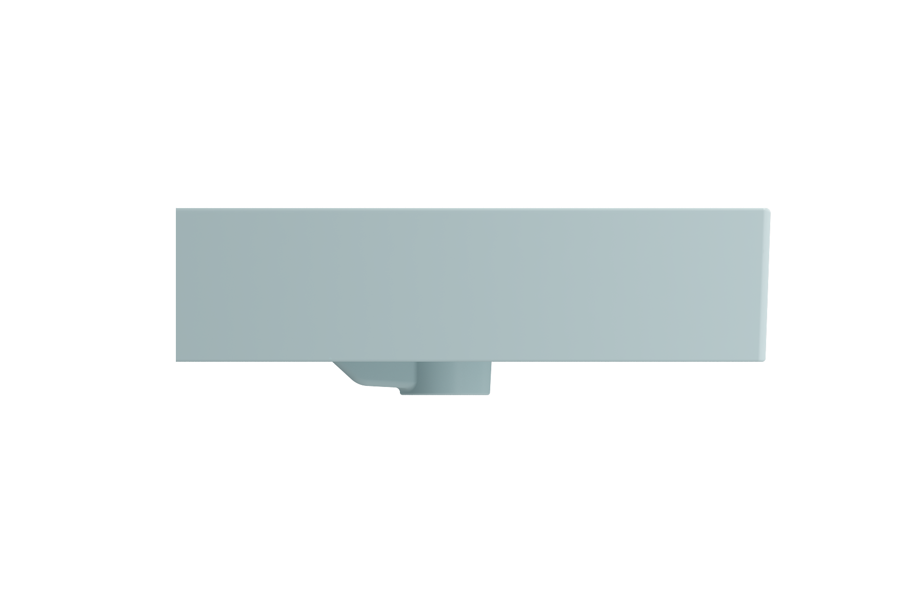 Milano Wall-Mounted Sink Fireclay  39.75 in. 1-Hole with Overflow 1378