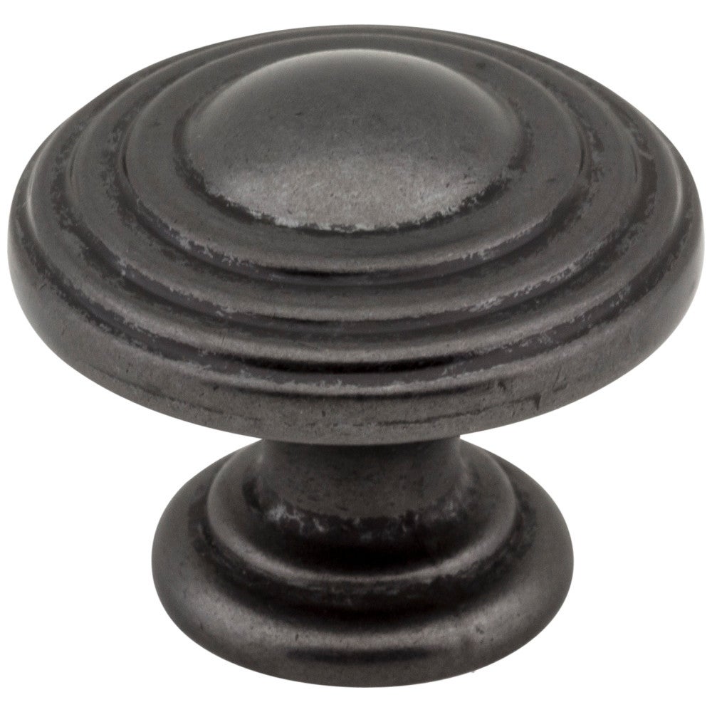 Hardware Resources 1-1/4" Diameter Satin Nickel Stacked Bremen 2 Cabinet Knob