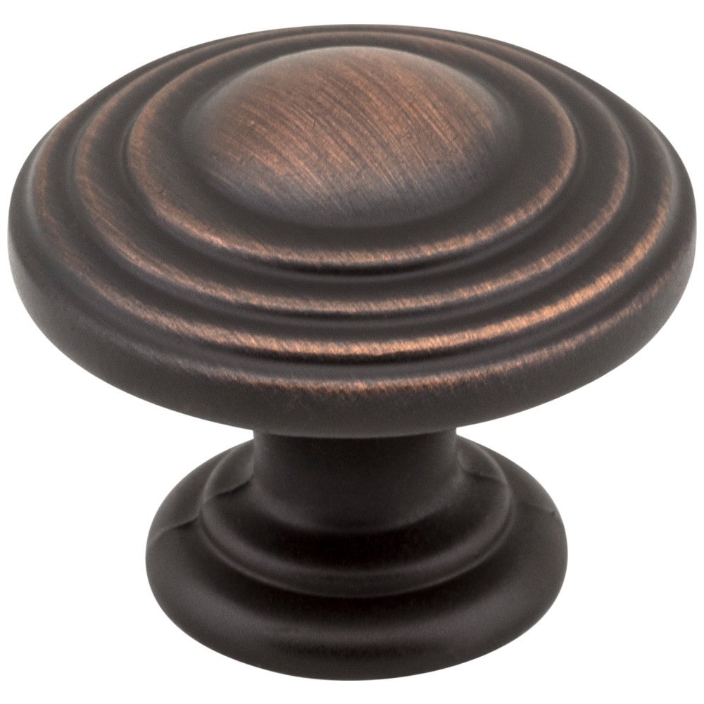 Hardware Resources 1-1/4" Diameter Satin Nickel Stacked Bremen 2 Cabinet Knob