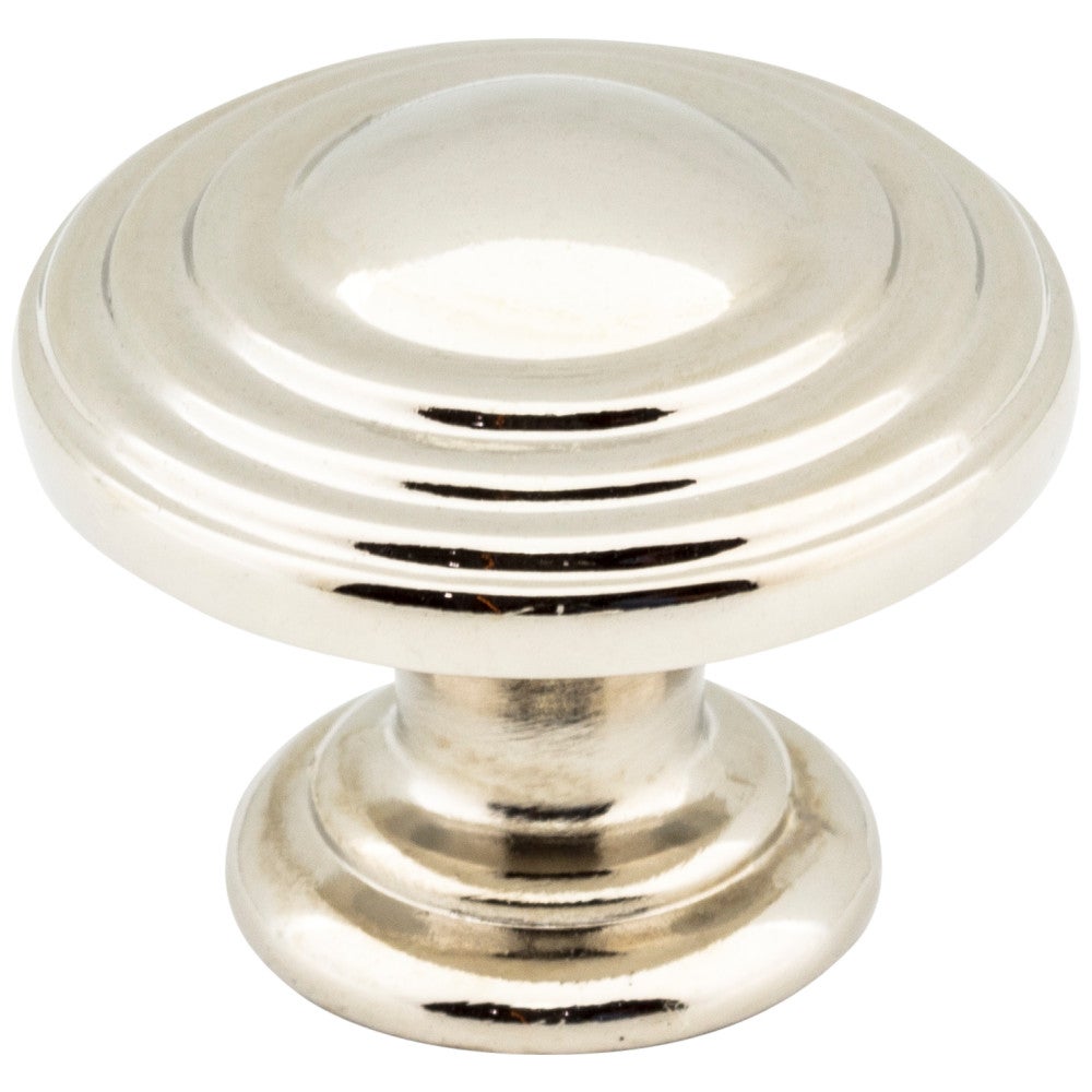 Hardware Resources 1-1/4" Diameter Satin Nickel Stacked Bremen 2 Cabinet Knob