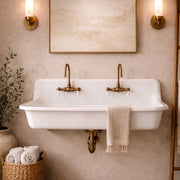 MAIDSTONE 48" Cast Iron High Back Sink