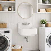 MAIDSTONE 25" Cast Iron High Back Sink