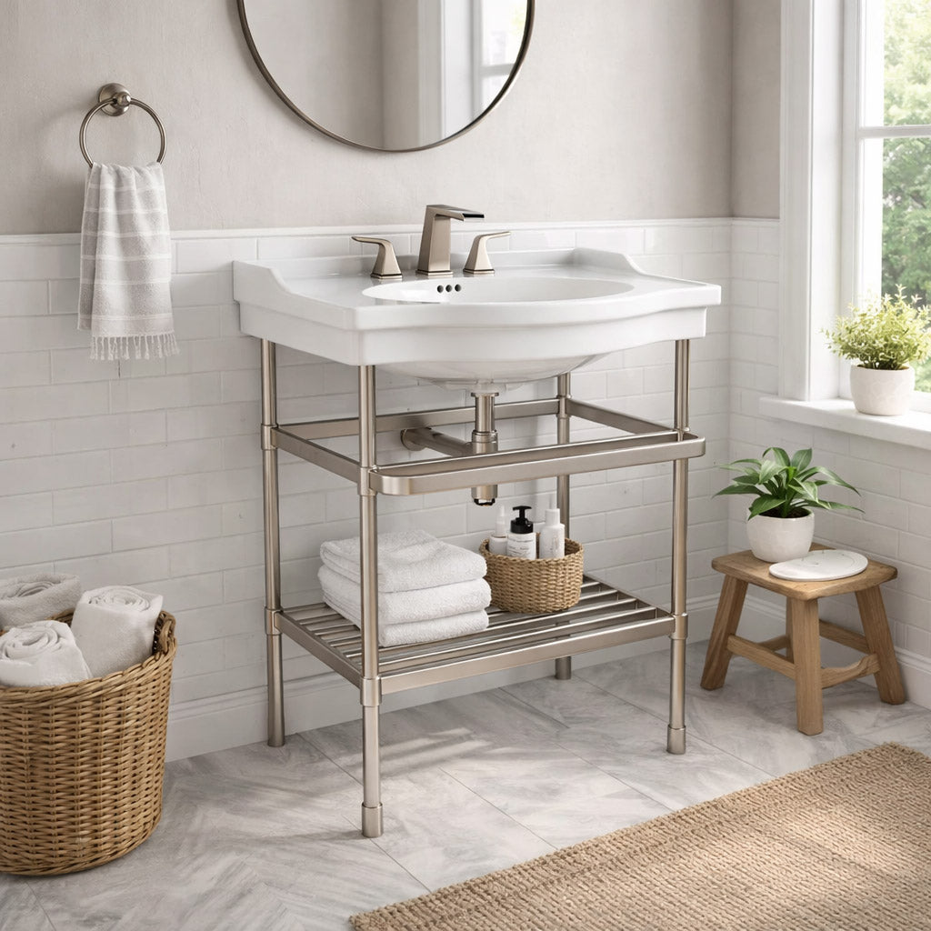 MAIDSTONE 30 INCH BATHROOM CONSOLE SINK