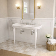 MAIDSTONE Augusta 48 Inch Double Bowl Console Sink