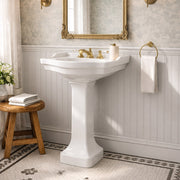 MAIDSTONE 24 Inch Bathroom Pedestal Sink