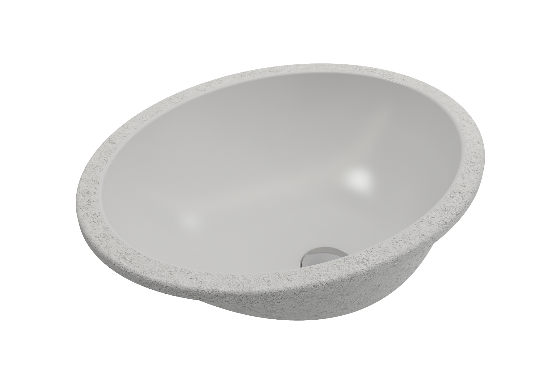 Parma Undermount Sink Fireclay 22 in. with Overflow 1384