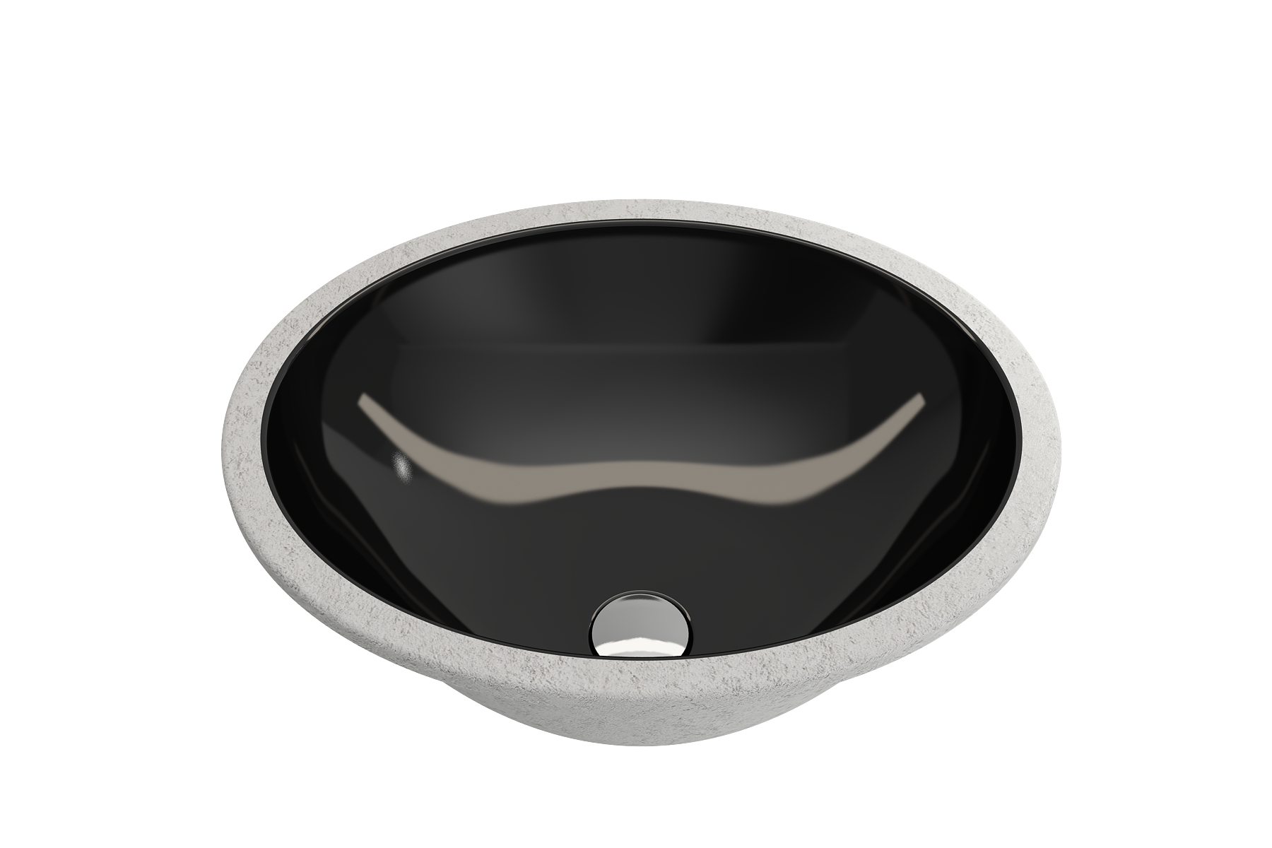 Parma Undermount Sink Fireclay 22 in. with Overflow 1384