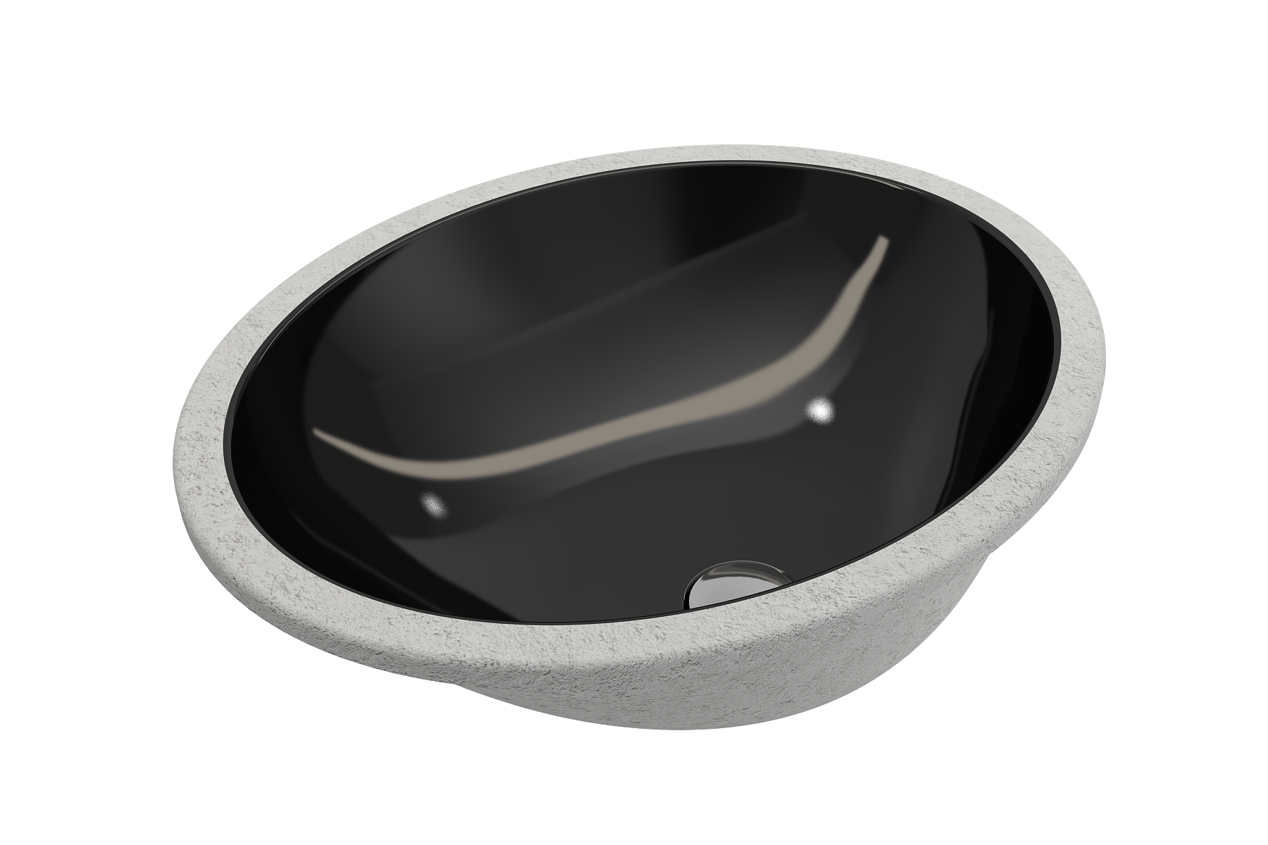 Parma Undermount Sink Fireclay 22 in. with Overflow 1384