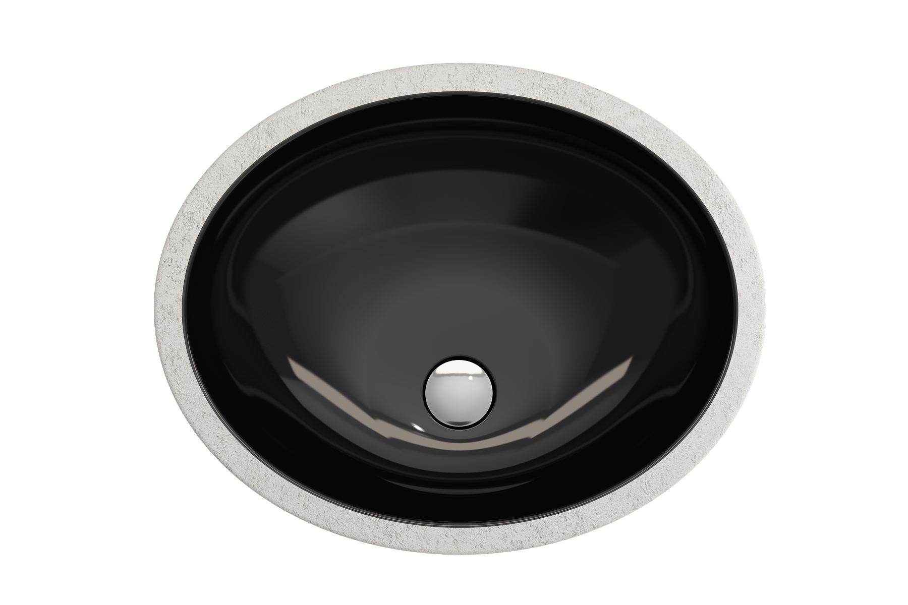 Parma Undermount Sink Fireclay 22 in. with Overflow 1384