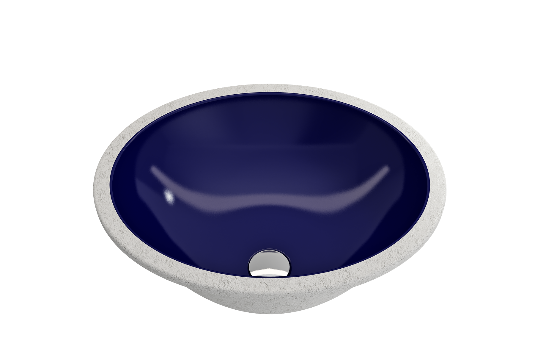 Parma Undermount Sink Fireclay 22 in. with Overflow 1384