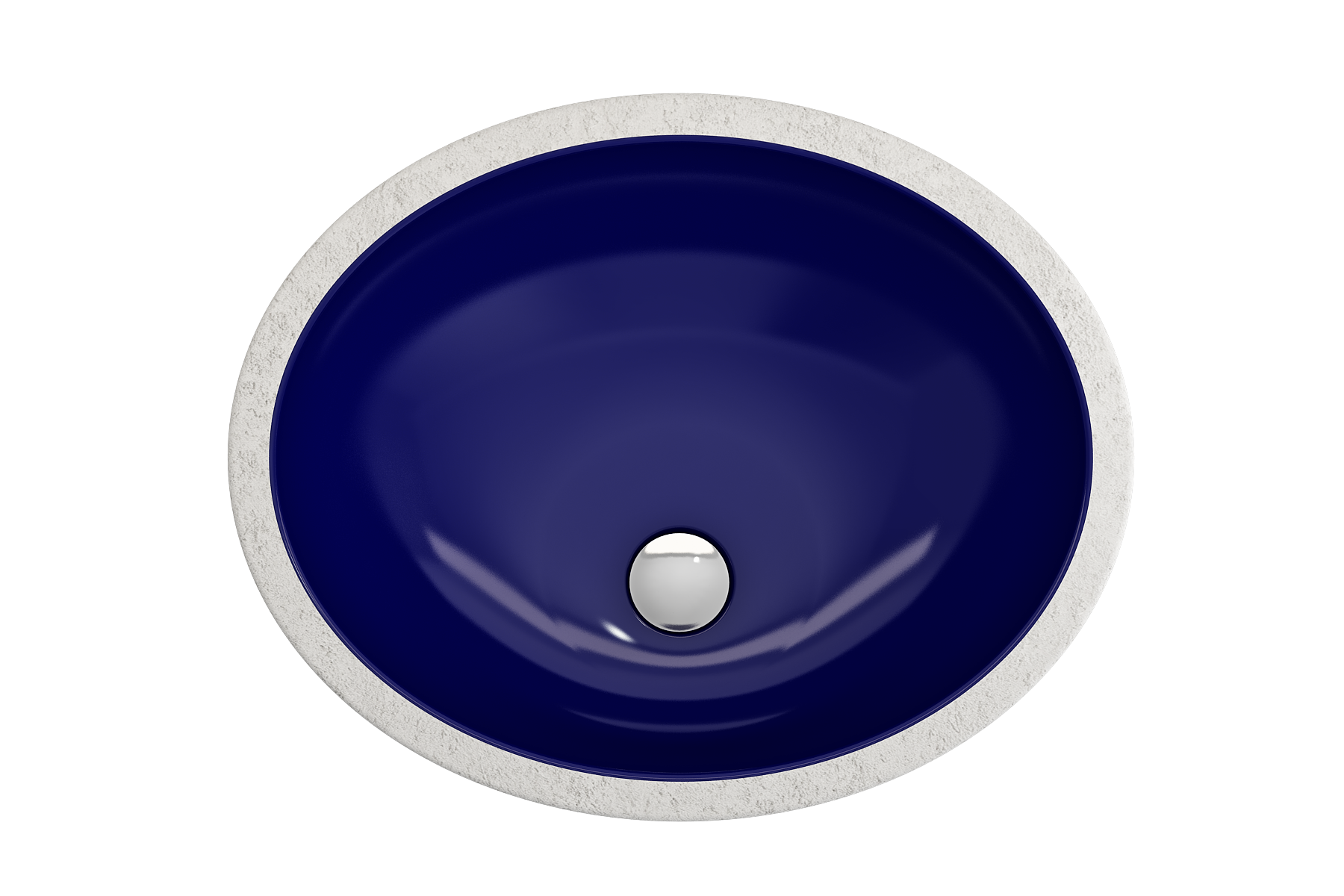 Parma Undermount Sink Fireclay 22 in. with Overflow 1384