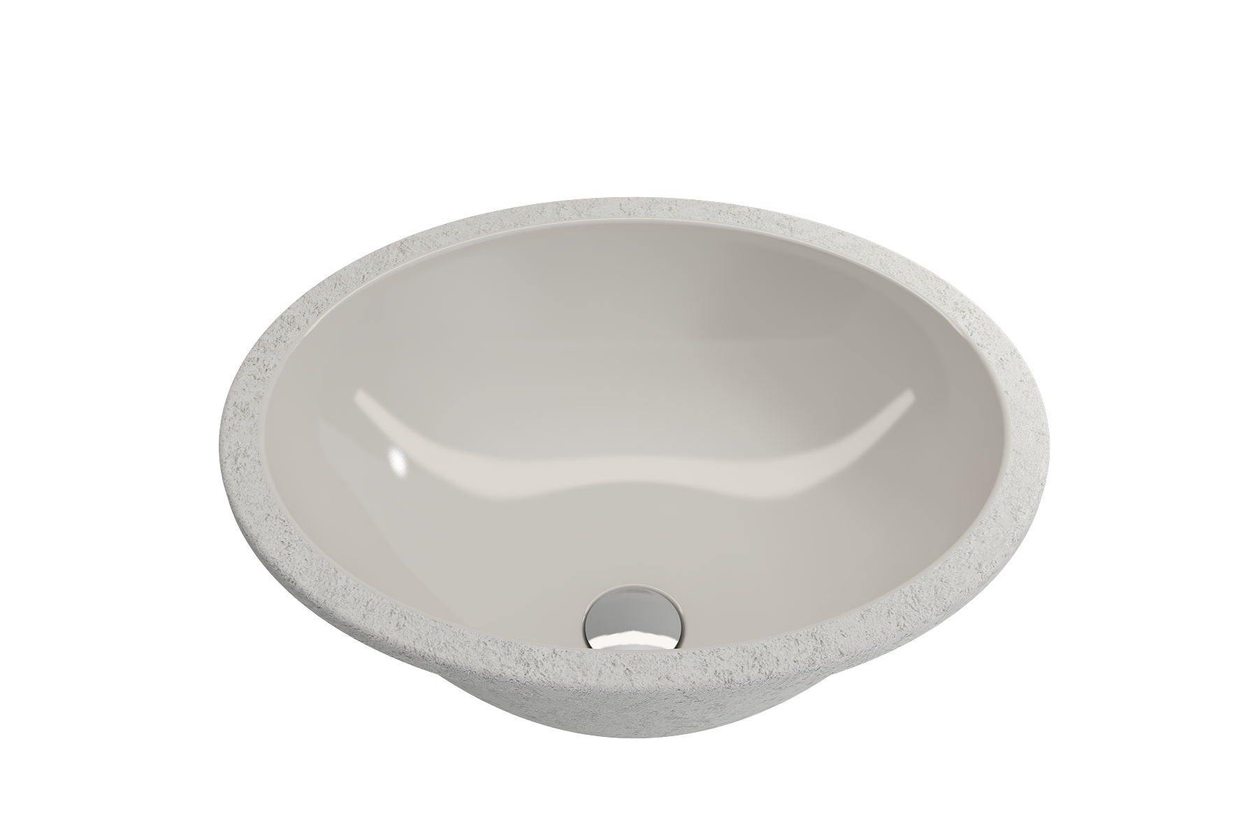 Parma Undermount Sink Fireclay 22 in. with Overflow 1384