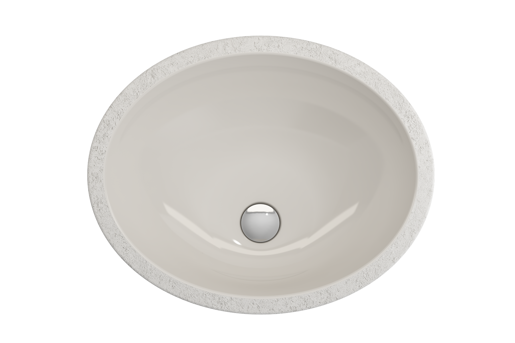 Parma Undermount Sink Fireclay 22 in. with Overflow 1384