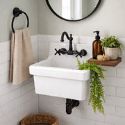 MAIDSTONE 22 Inch Porcelain Utility Sink