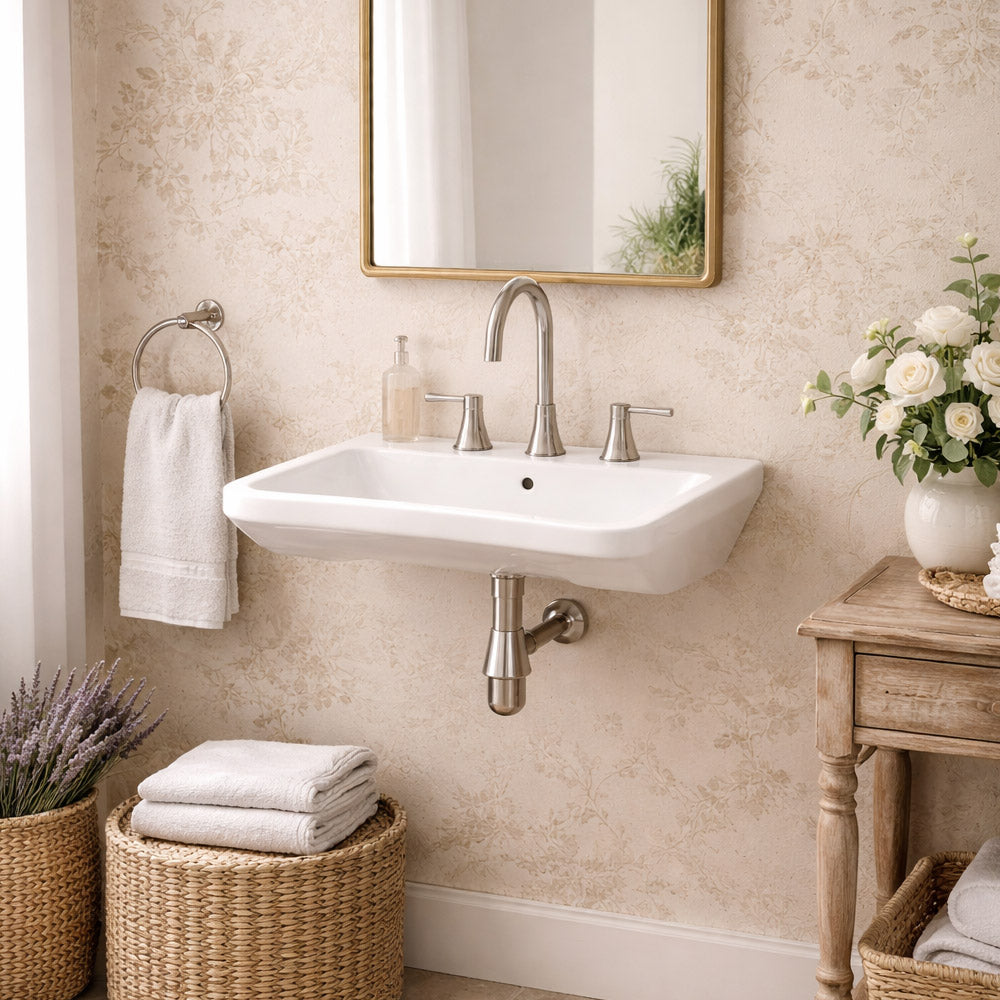 MAIDSTONE Lea 26 Inch Wall Mounted Bathroom ADA Sink