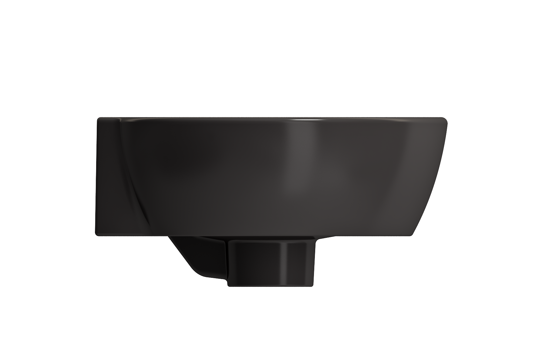 Milano Corner Sink Fireclay 12 in. 1-Hole with Overflow 1392