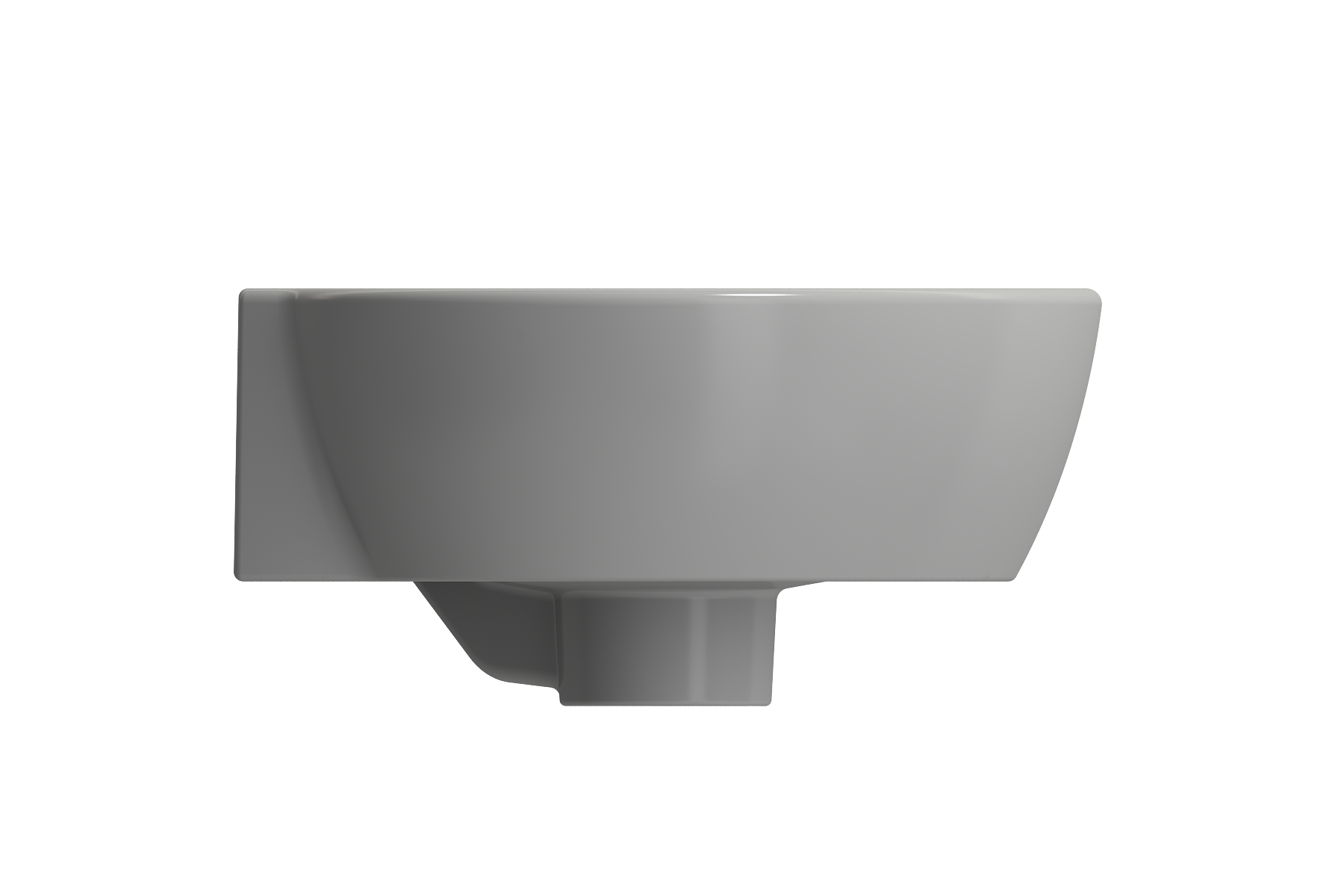 Milano Corner Sink Fireclay 12 in. 1-Hole with Overflow 1392