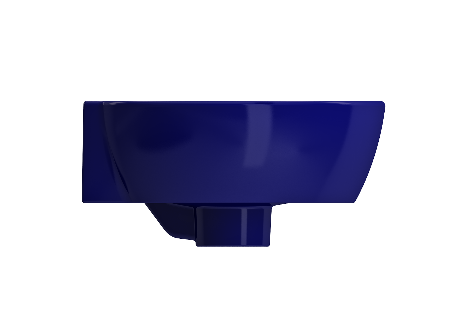 Milano Corner Sink Fireclay 12 in. 1-Hole with Overflow 1392