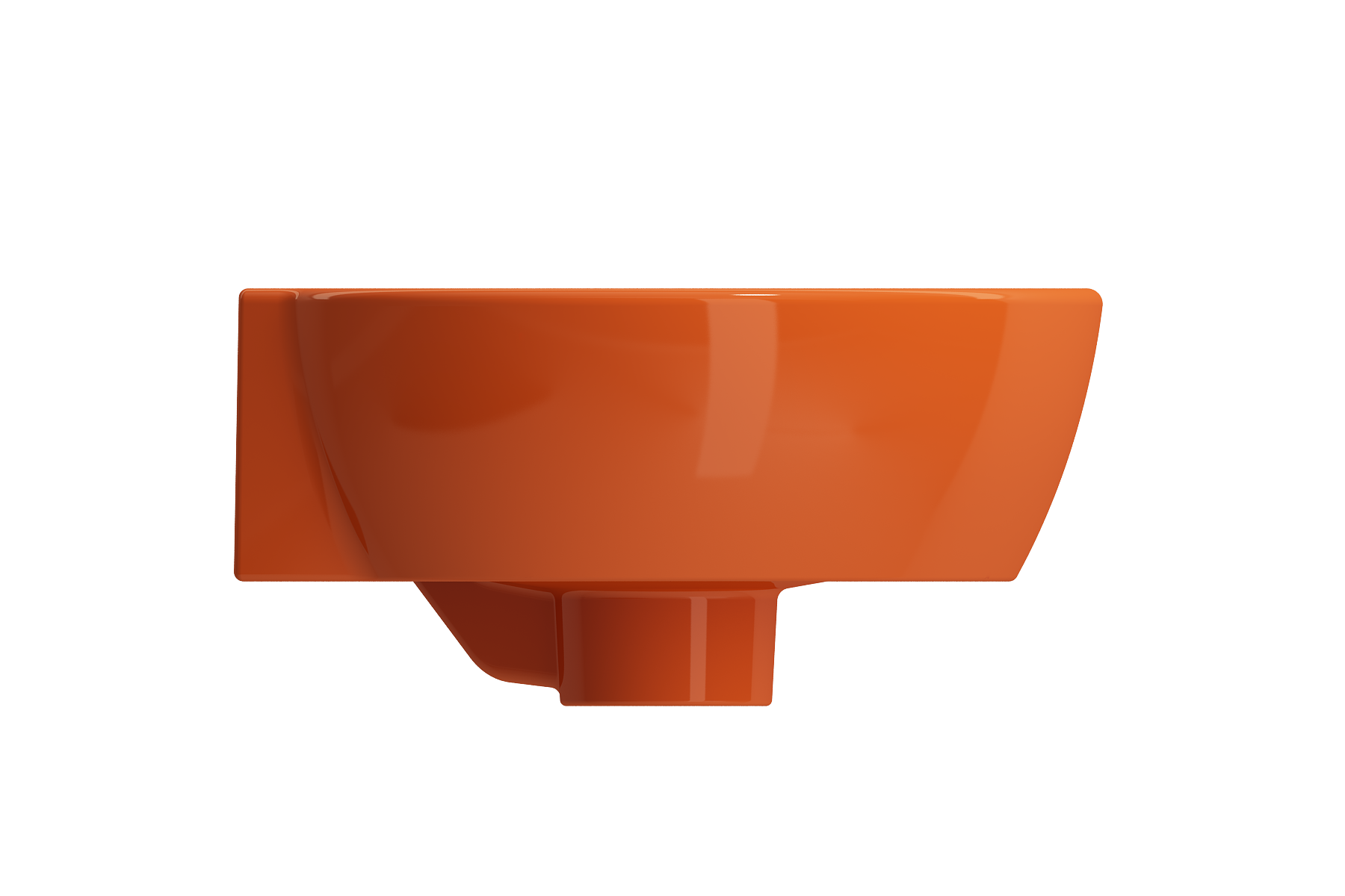 Milano Corner Sink Fireclay 12 in. 1-Hole with Overflow 1392