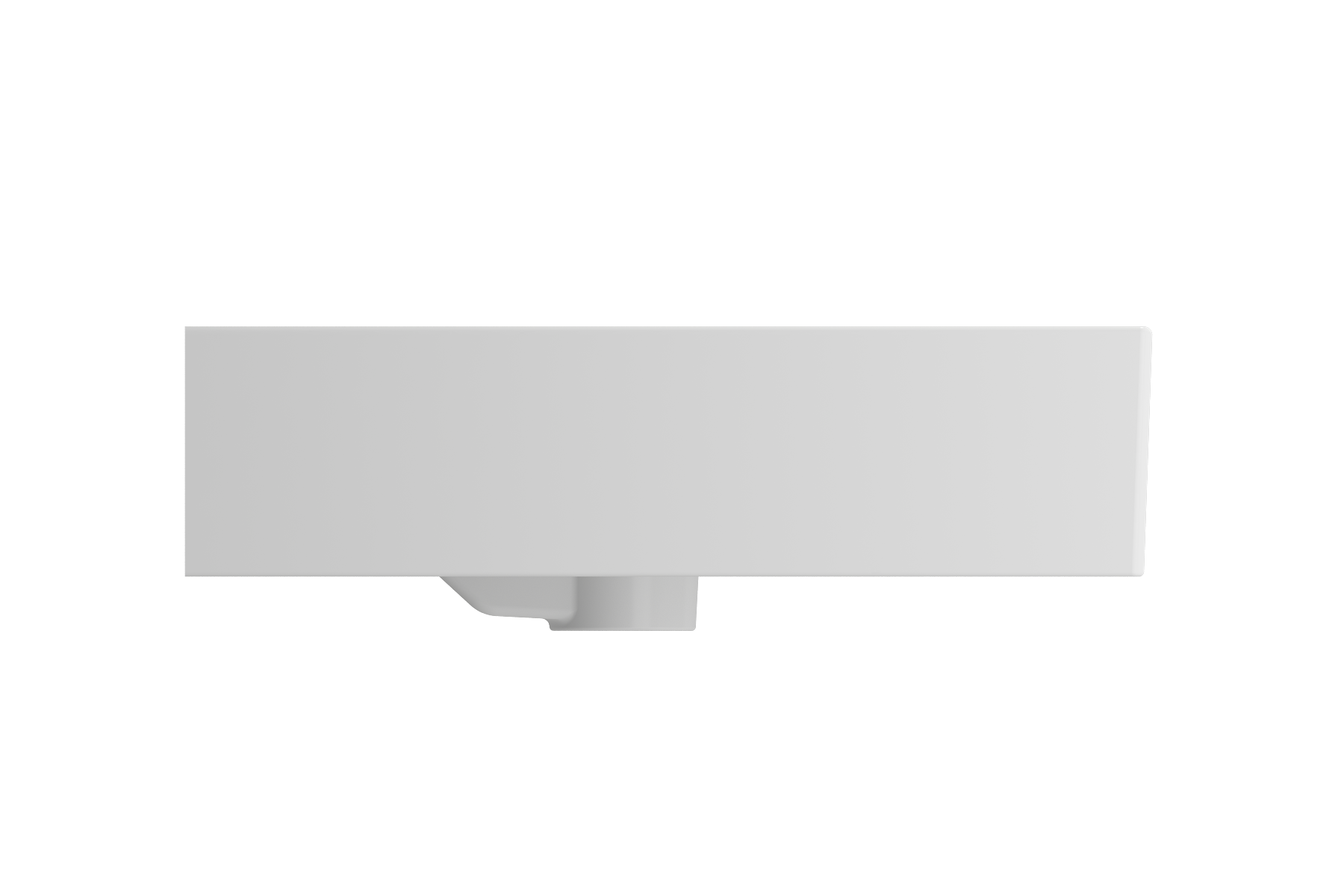 Milano Wall-Mounted Sink Fireclay  47.75 in. Double Bowl for Two 1-Hole Faucets with Overflows 1393