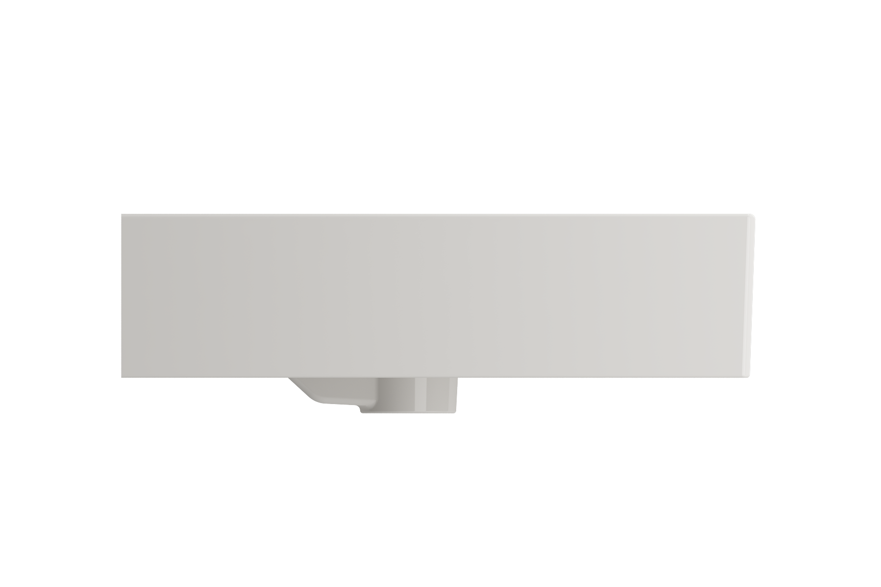 Milano Wall-Mounted Sink Fireclay  47.75 in. Double Bowl for Two 1-Hole Faucets with Overflows 1393