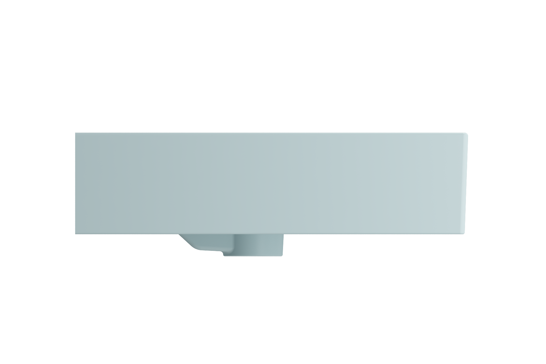 Milano Wall-Mounted Sink Fireclay  47.75 in. Double Bowl for Two 1-Hole Faucets with Overflows 1393