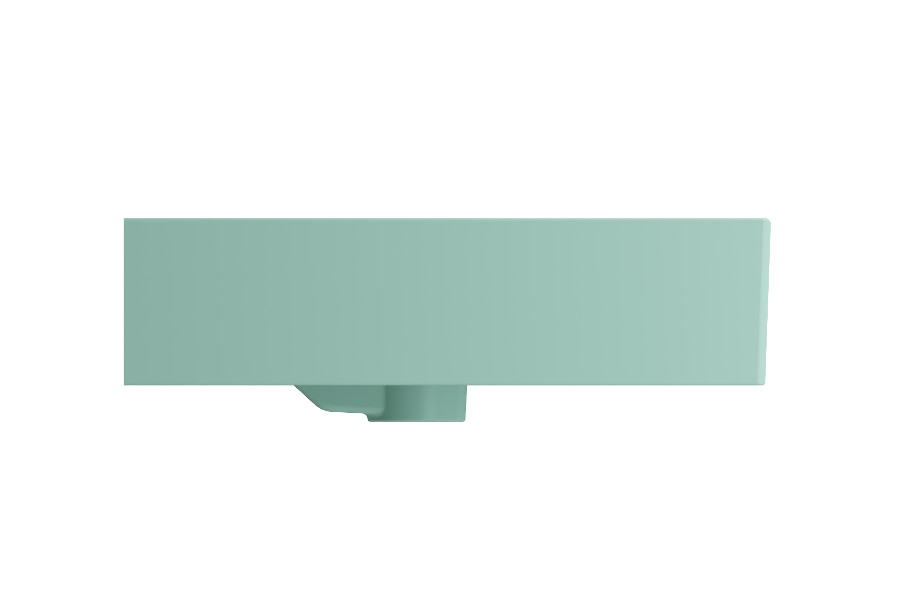 Milano Wall-Mounted Sink Fireclay  47.75 in. Double Bowl for Two 1-Hole Faucets with Overflows 1393