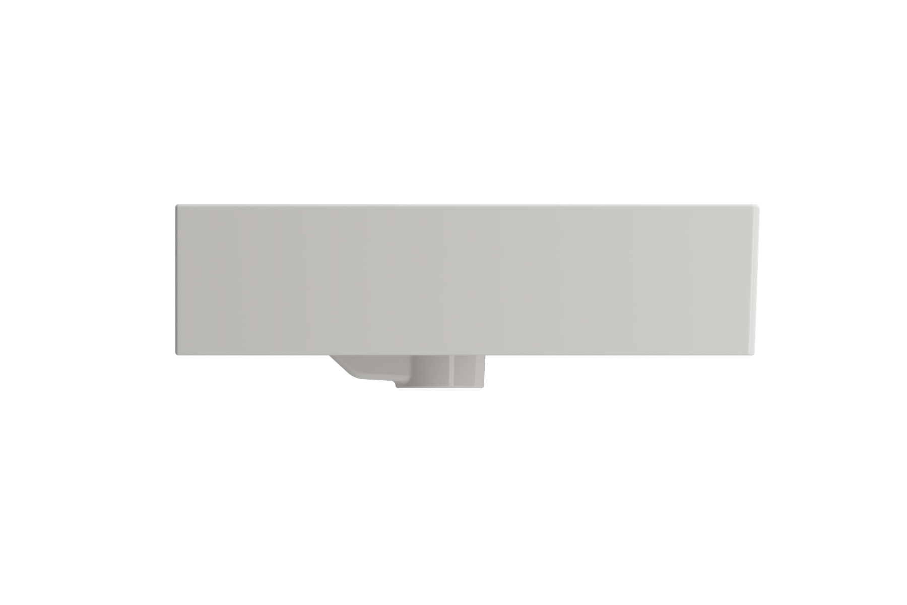 Milano Wall-Mounted Sink Fireclay 47.75 in. 3-Hole with Overflow 1394