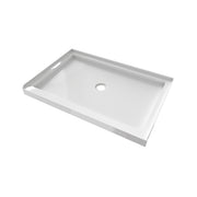 MAIDSTONE Maidstone Rejuvenate 32 in. D x 48 in. W x 2 3/4 in. H Center Drain Single Threshold Shower Base in White