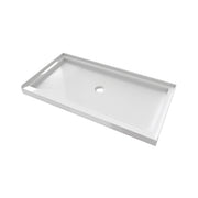 MAIDSTONE Maidstone Rejuvenate 32 in. D x 60 in. W x 2 3/4 in. H Center Drain Single Threshold Shower Base in White