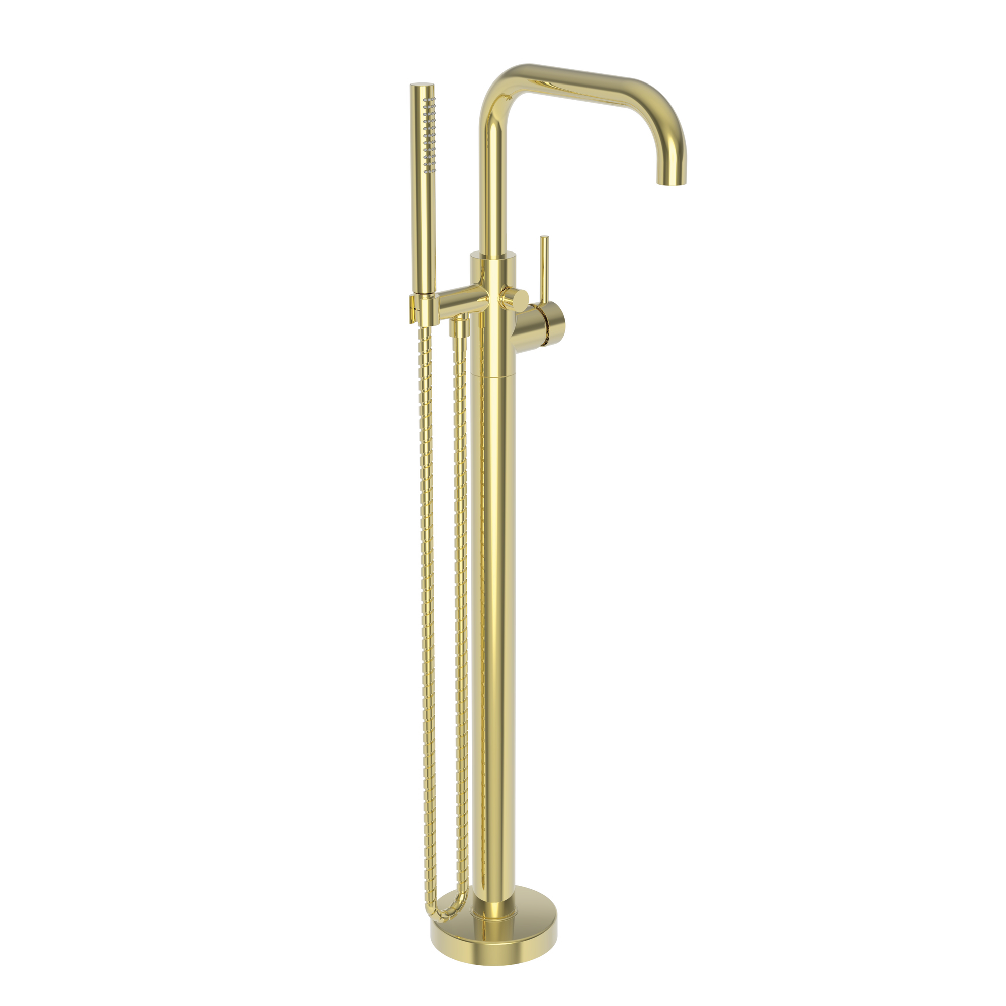 Newport Brass East Square® Exposed Tub and Hand Shower Set - Free Standing