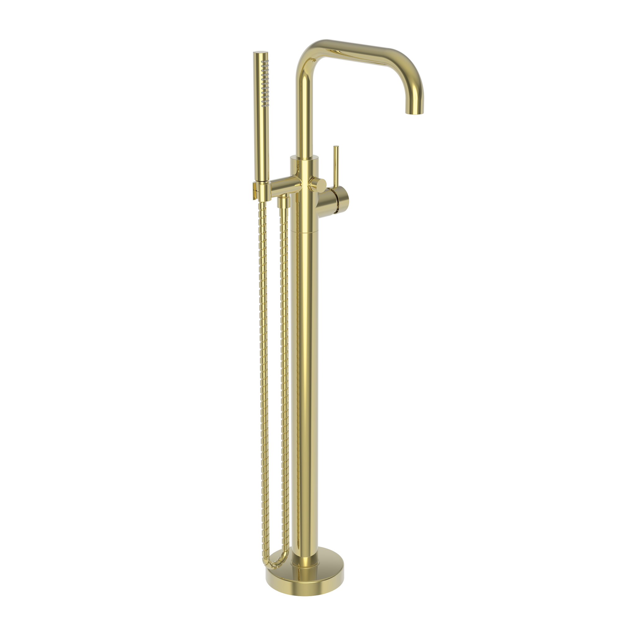 Newport Brass East Square® Exposed Tub and Hand Shower Set - Free Standing