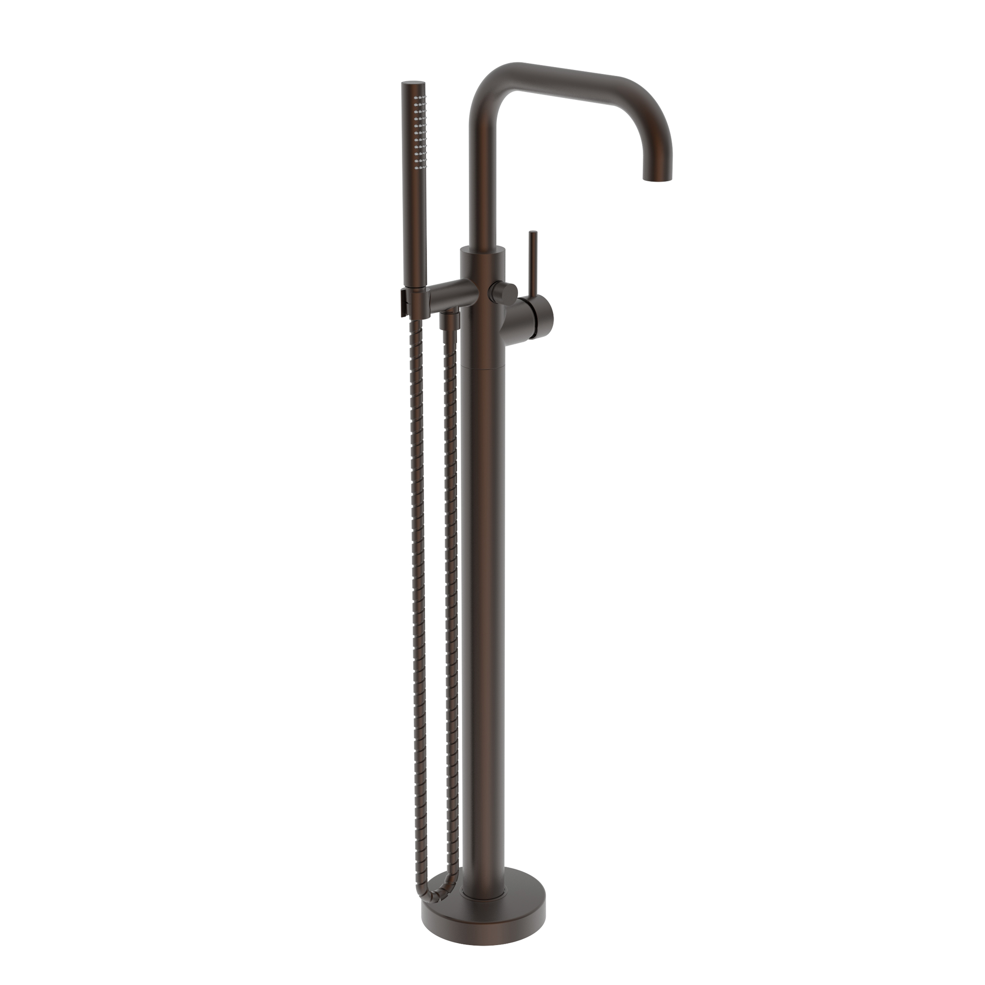 Newport Brass East Square® Exposed Tub and Hand Shower Set - Free Standing