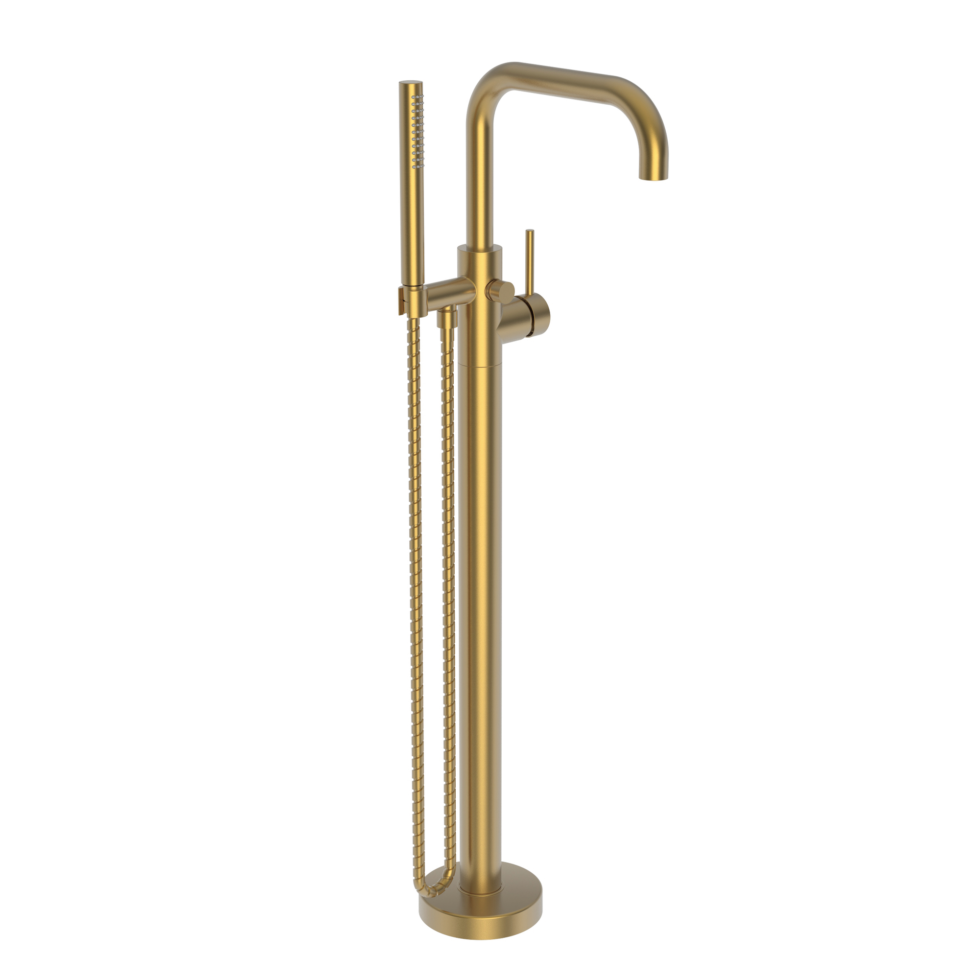 Newport Brass East Square® Exposed Tub and Hand Shower Set - Free Standing