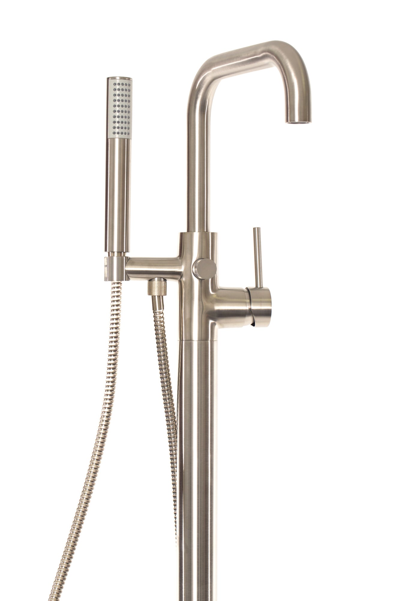 Newport Brass East Square® Exposed Tub and Hand Shower Set - Free Standing