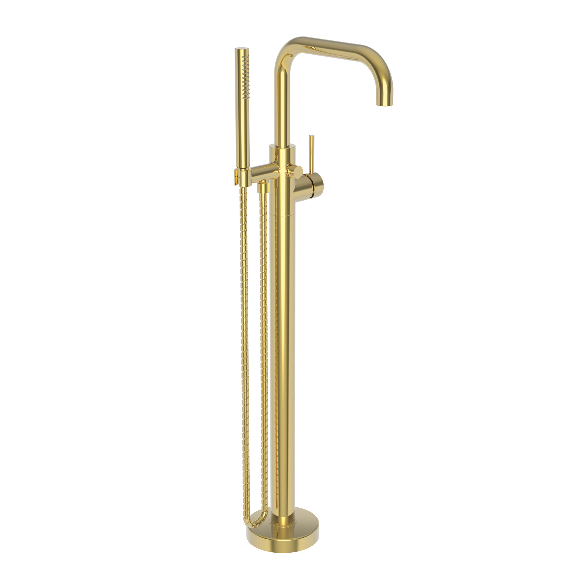 Newport Brass East Square® Exposed Tub and Hand Shower Set - Free Standing