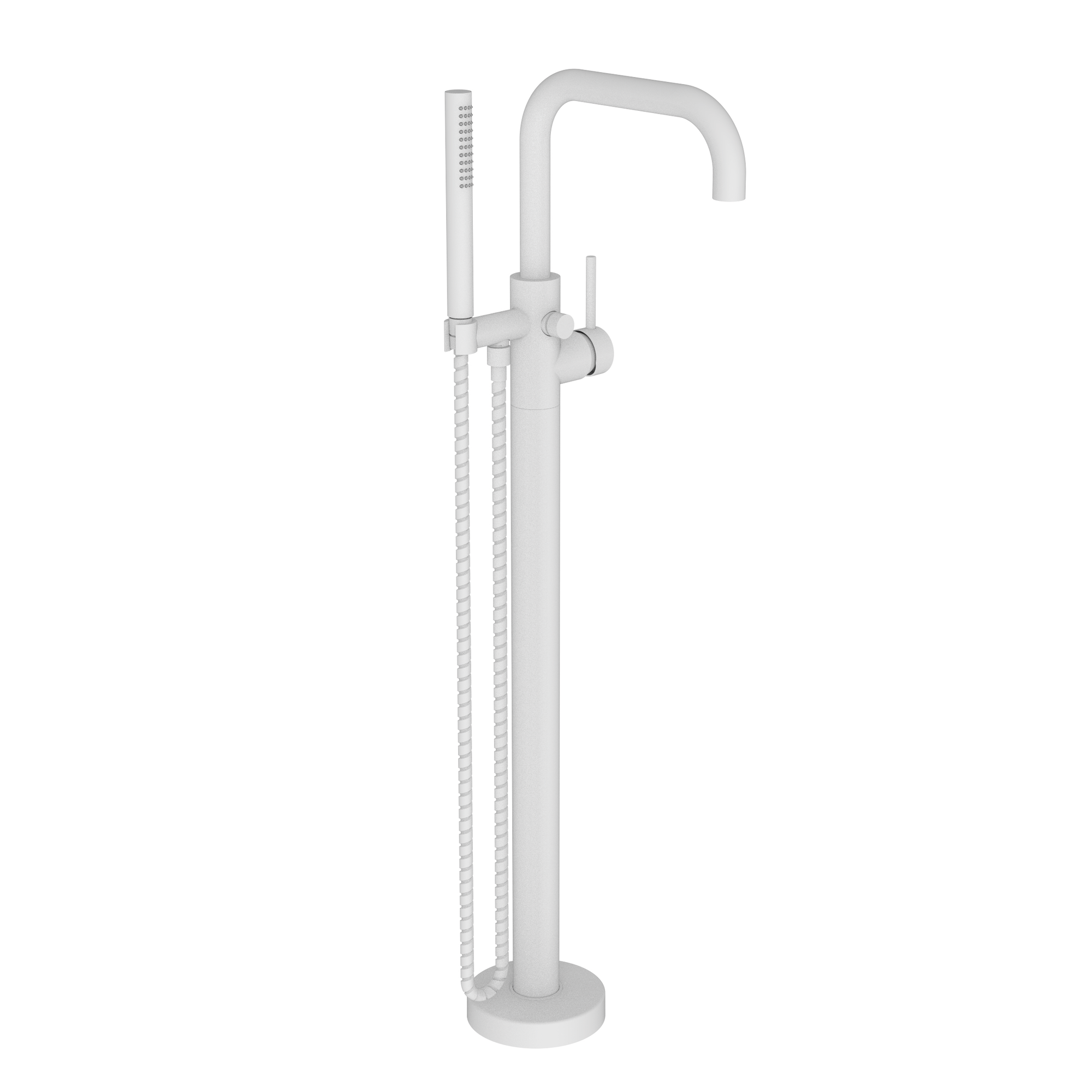 Newport Brass East Square® Exposed Tub and Hand Shower Set - Free Standing