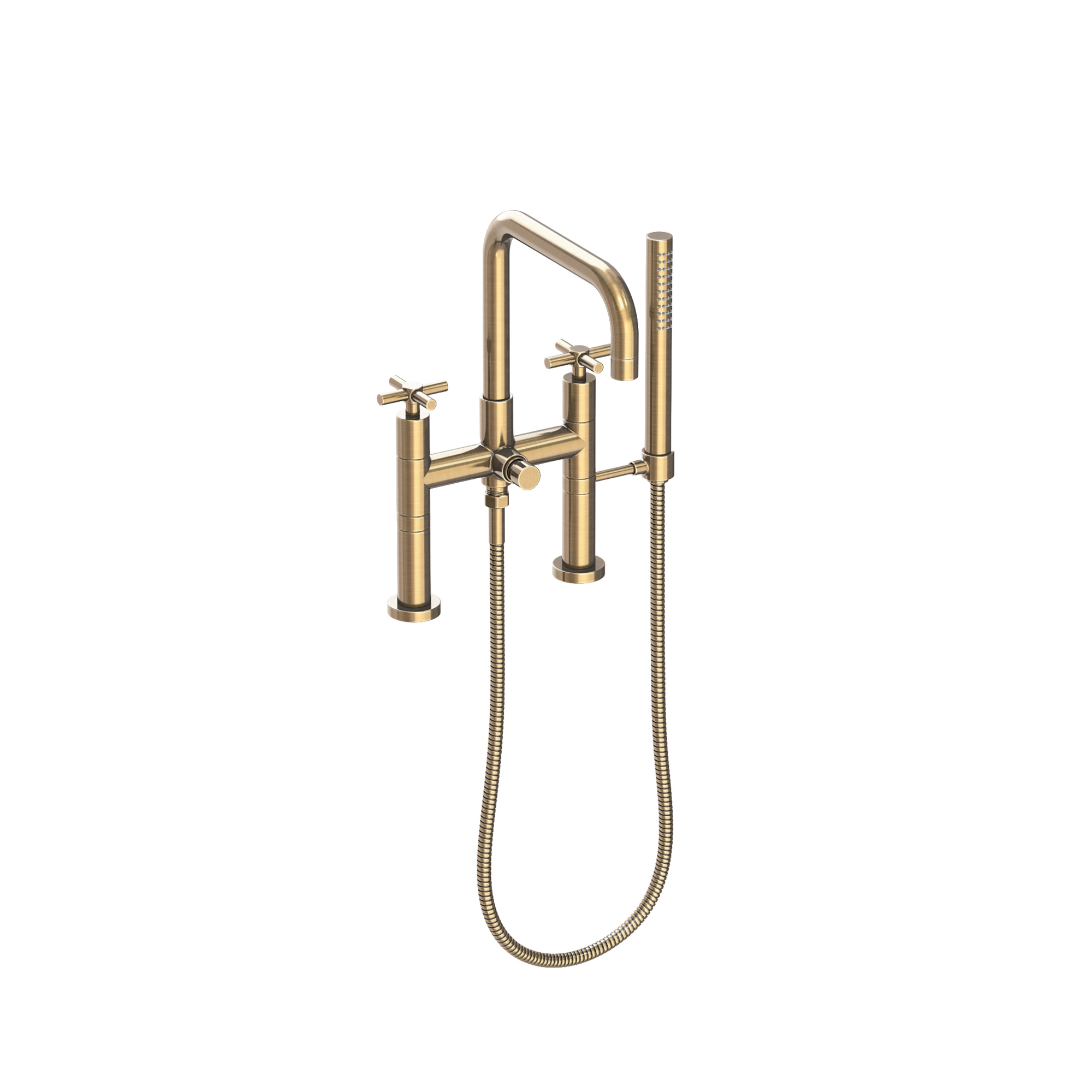 Newport Brass East Square® Exposed Tub & Hand Shower Set - Deck Mount
