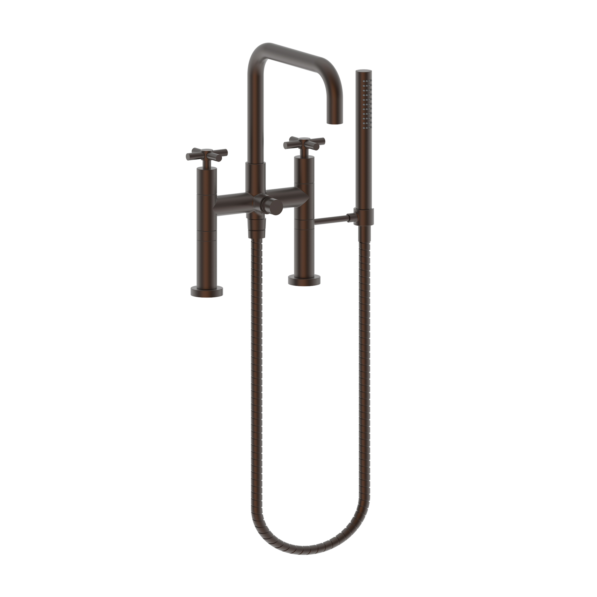 Newport Brass East Square® Exposed Tub & Hand Shower Set - Deck Mount