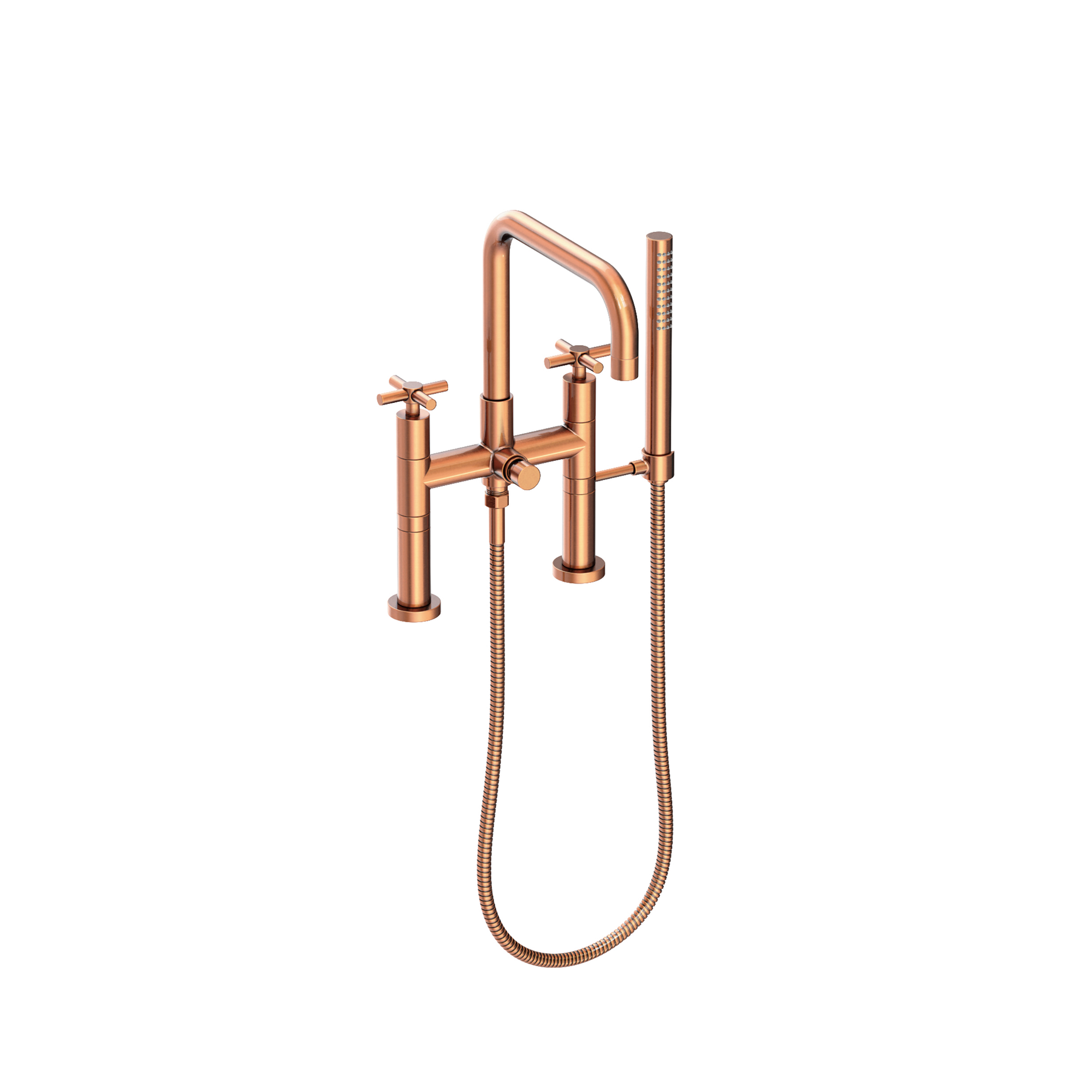 Newport Brass East Square® Exposed Tub & Hand Shower Set - Deck Mount
