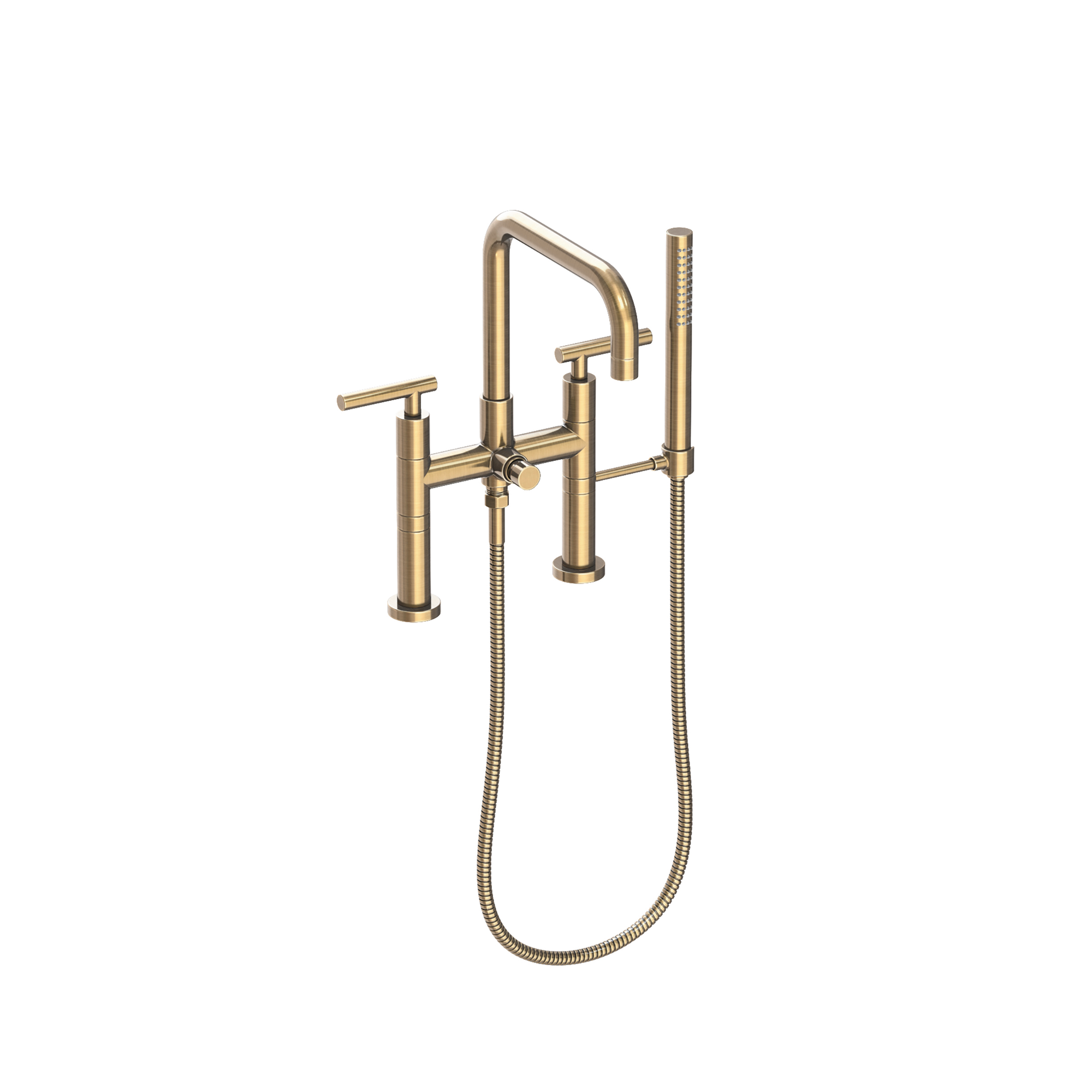Newport Brass East Square® Exposed Tub & Hand Shower Set - Deck Mount