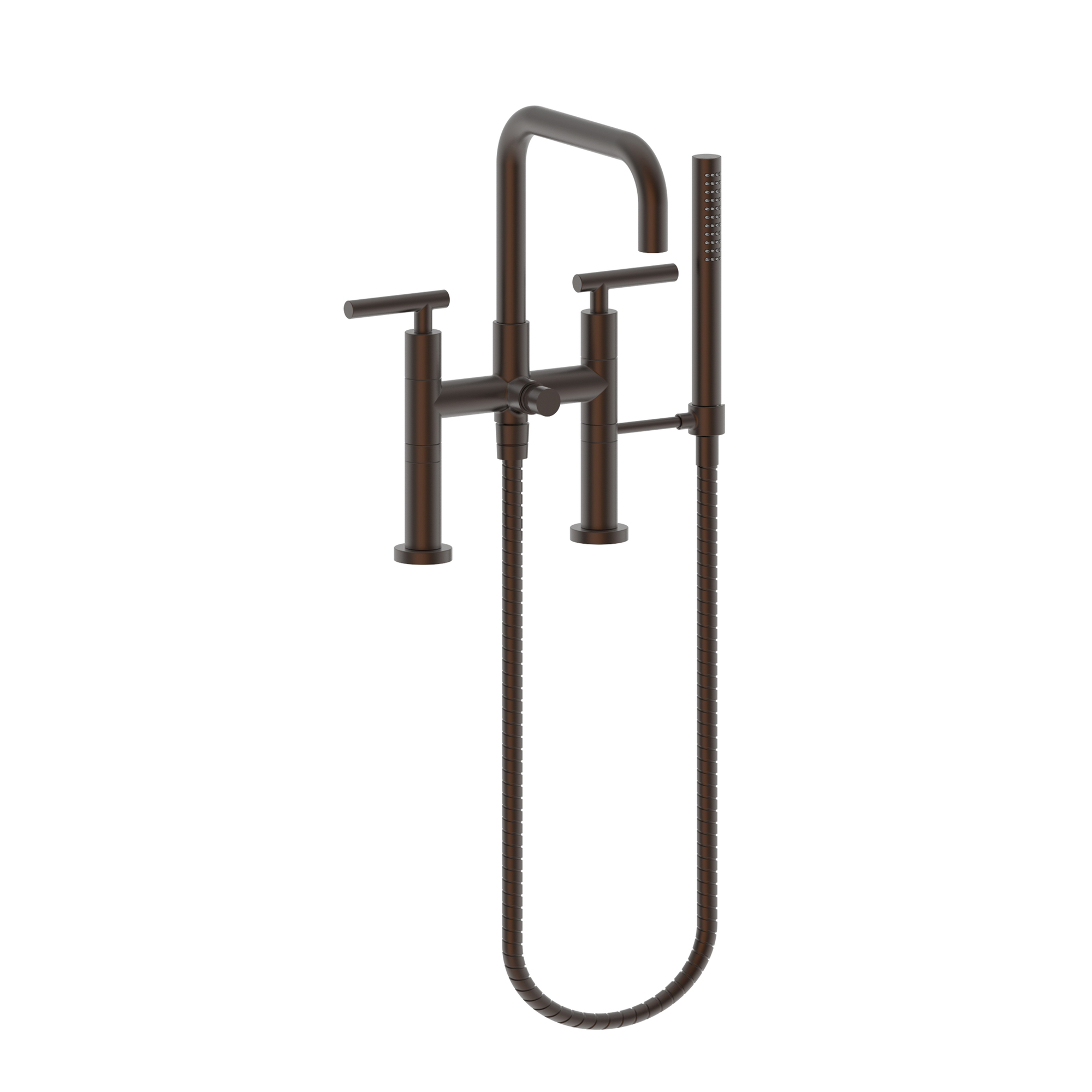 Newport Brass East Square® Exposed Tub & Hand Shower Set - Deck Mount