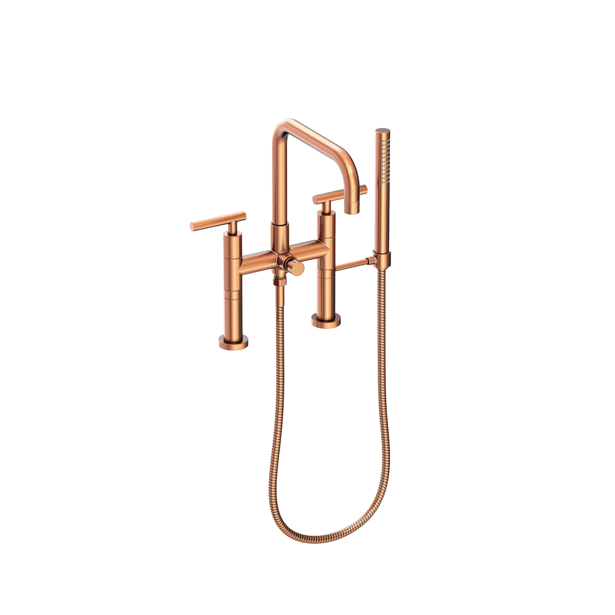 Newport Brass East Square® Exposed Tub & Hand Shower Set - Deck Mount