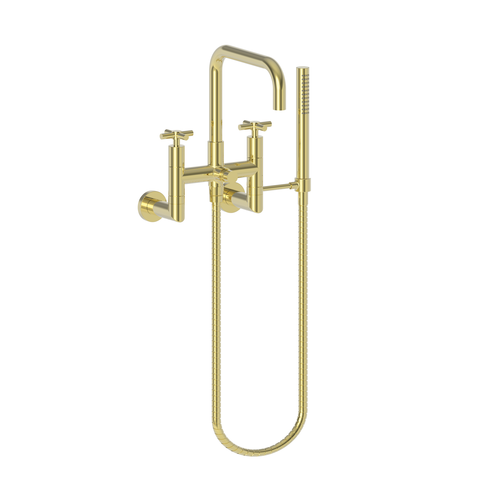 Newport Brass East Square® Exposed Tub & Hand Shower Set - Wall Mount