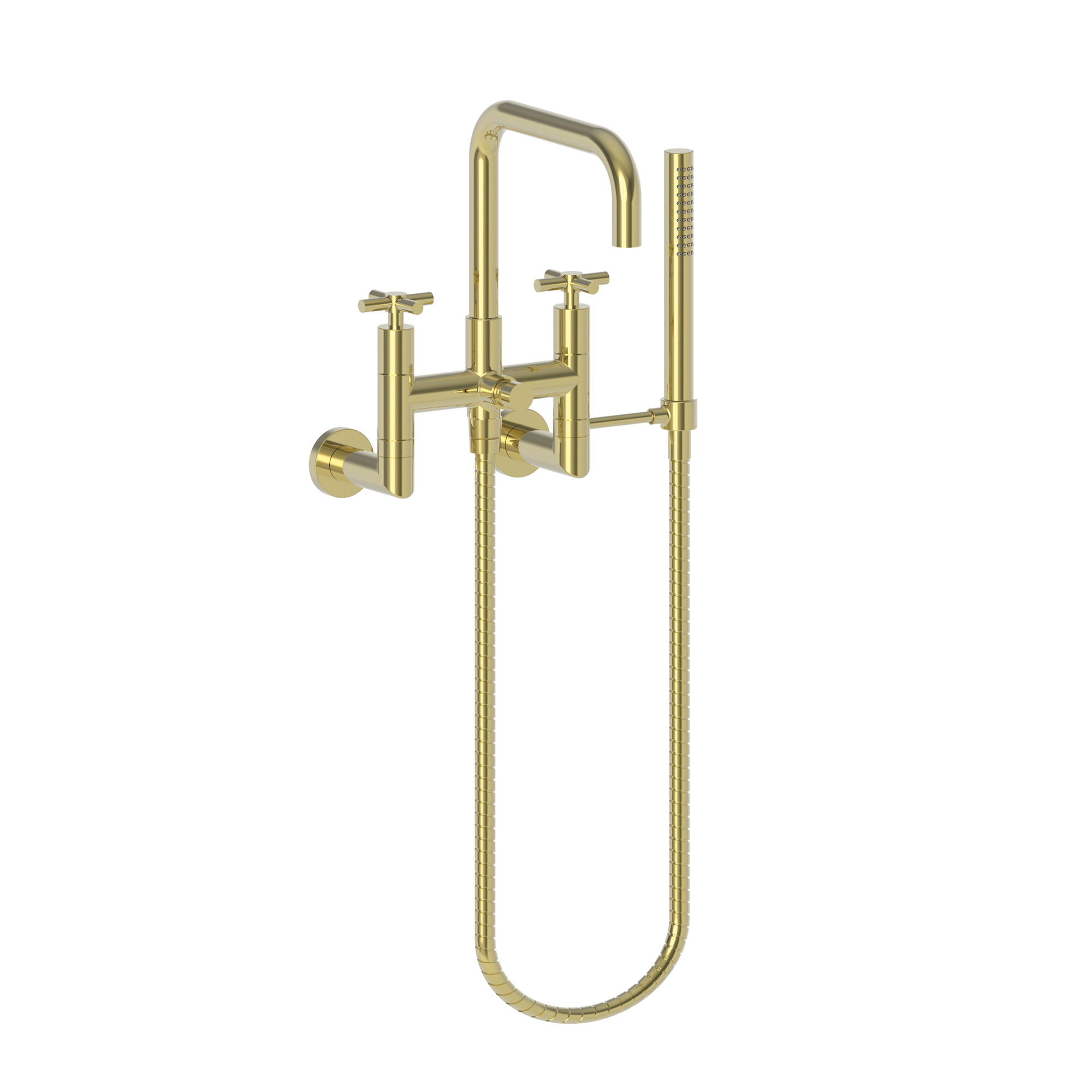 Newport Brass East Square® Exposed Tub & Hand Shower Set - Wall Mount