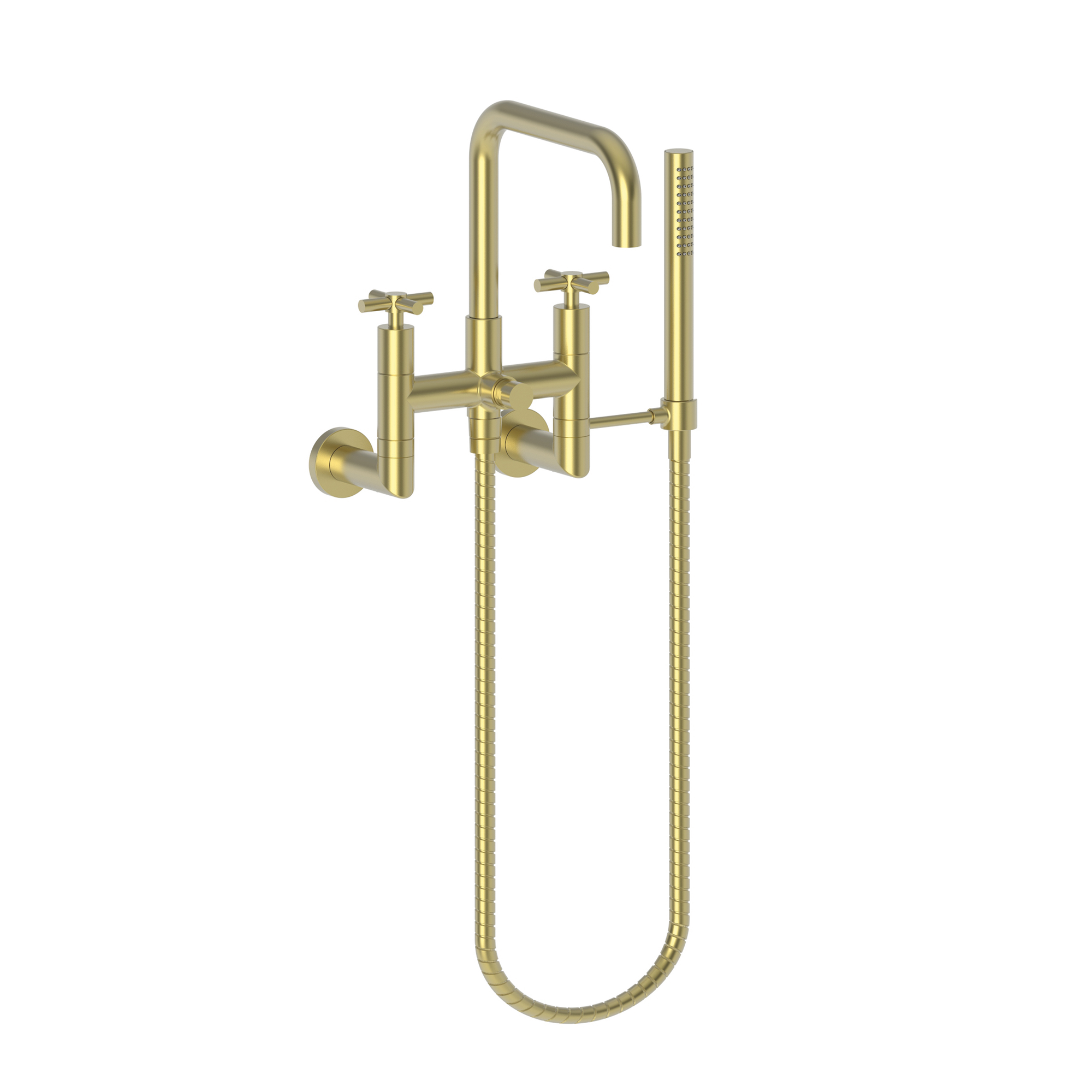 Newport Brass East Square® Exposed Tub & Hand Shower Set - Wall Mount