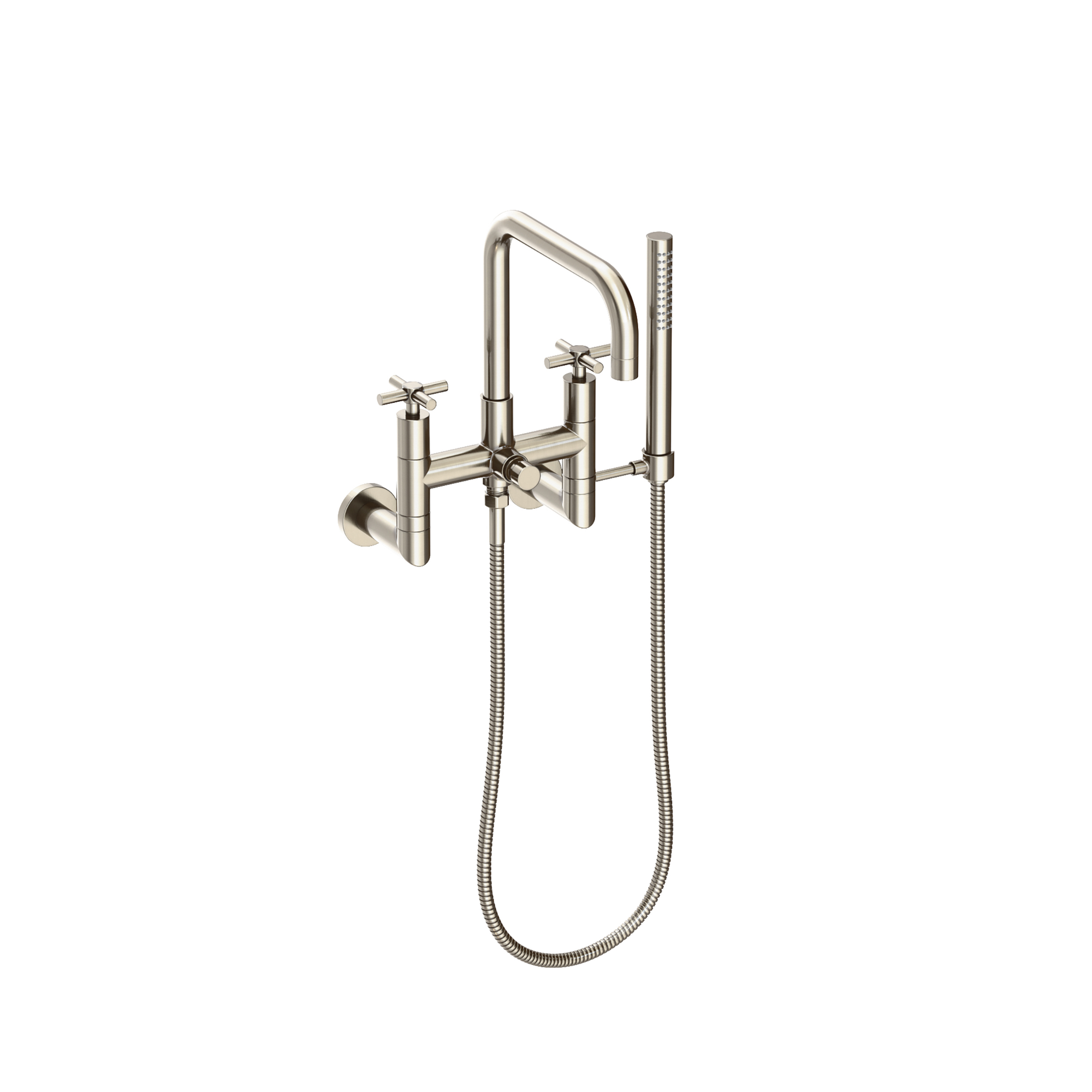 Newport Brass East Square® Exposed Tub & Hand Shower Set - Wall Mount