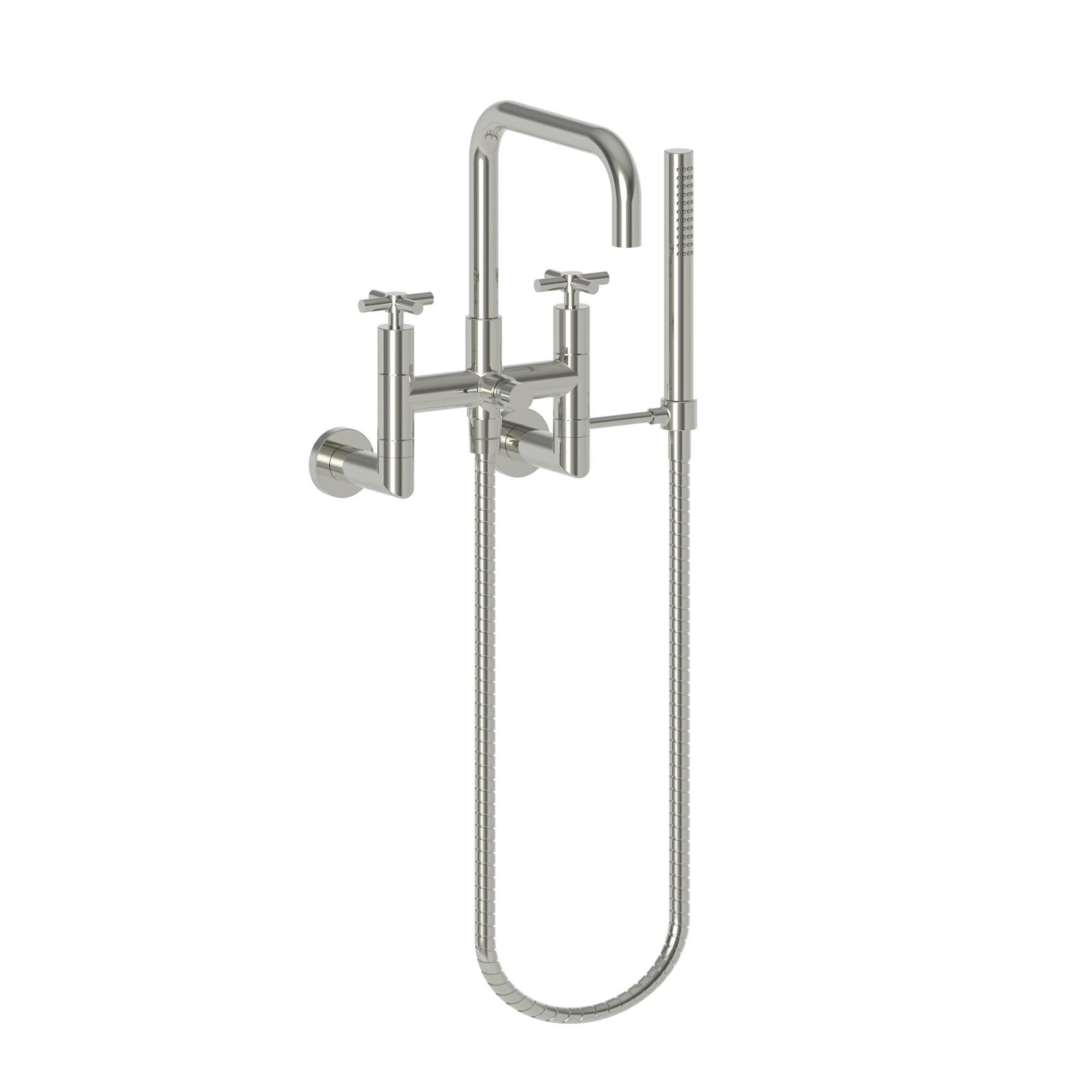 Newport Brass East Square® Exposed Tub & Hand Shower Set - Wall Mount
